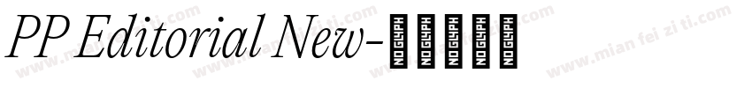 PP Editorial New字体转换